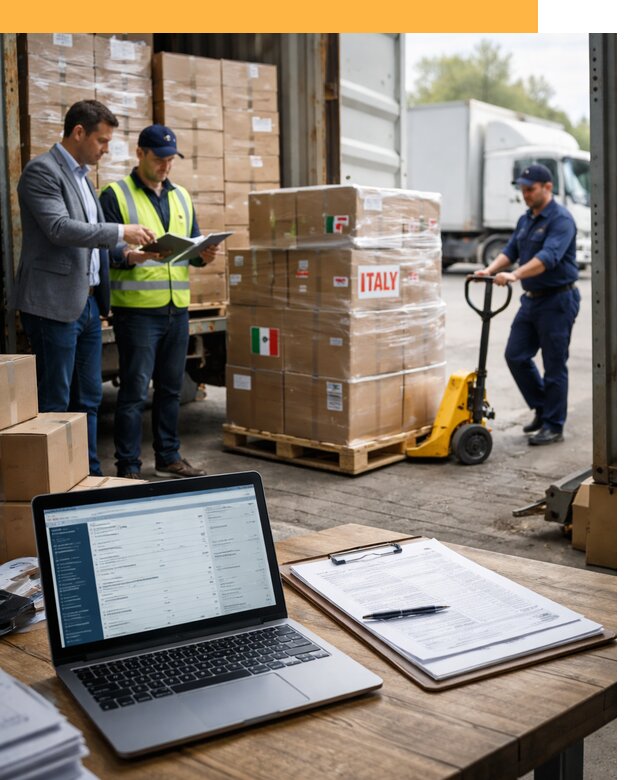 Доставка грузов из Италии: морские и авиаперевозки от 18691