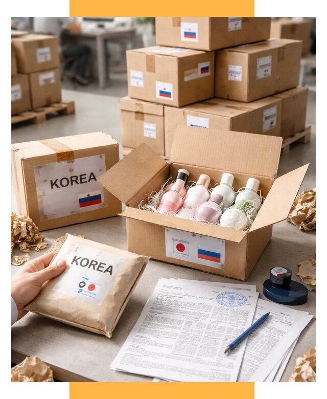 Доставка косметики из Кореи от 8826 р. под ключ | СетСервис-Ств