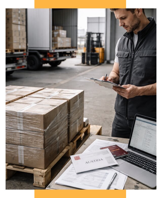 Доставка в Австрию от 67496 р. Логистика и экспорт СетСервис-Ств